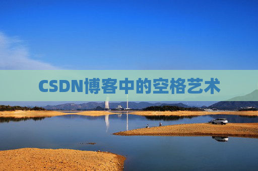 CSDN博客中的空格艺术